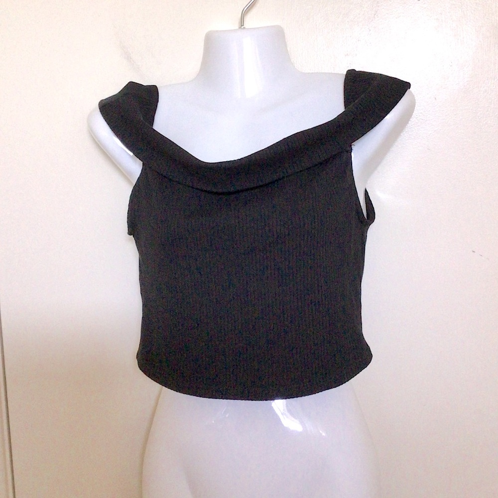 Zara Ribbed Off-The-Shoulder Top - Picture 8 of 10